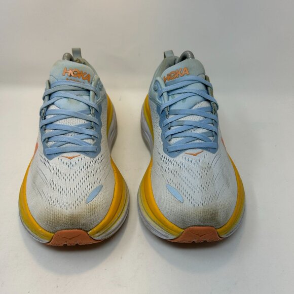 Hoka One One Women Bondi 8  Blue Running Shoes Sneakers Size 9D - Picture 5 of 10